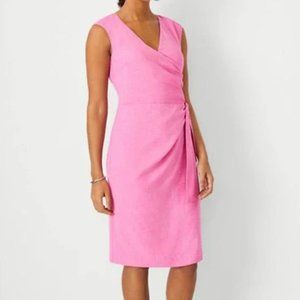 Ann Taylor NWT Pink Suiting Sheath Dress Size 8 Petite